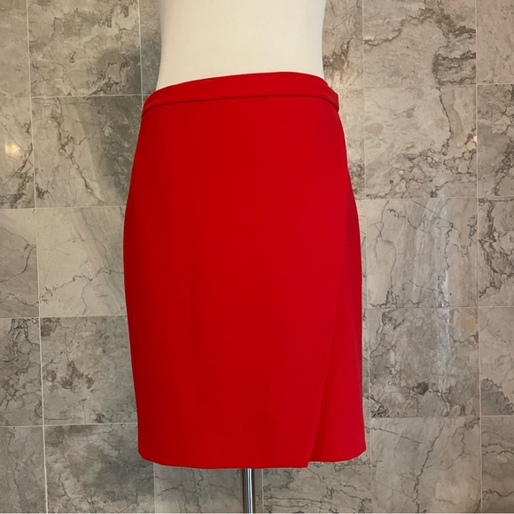 J. Crew Factory Crepe Wrap Pencil Skirt - Picture 2 of 7